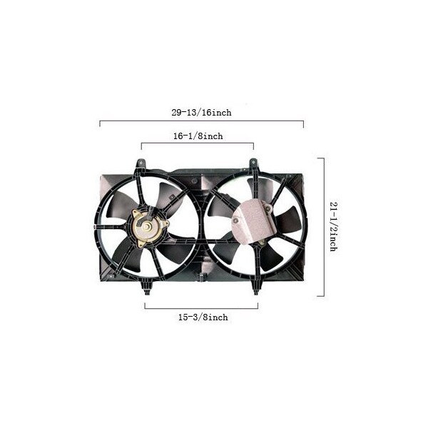 Apdi 03-07 Nissan Murano Radiator Fan Assem. Cooling Fan, 6029137 6029137 - main